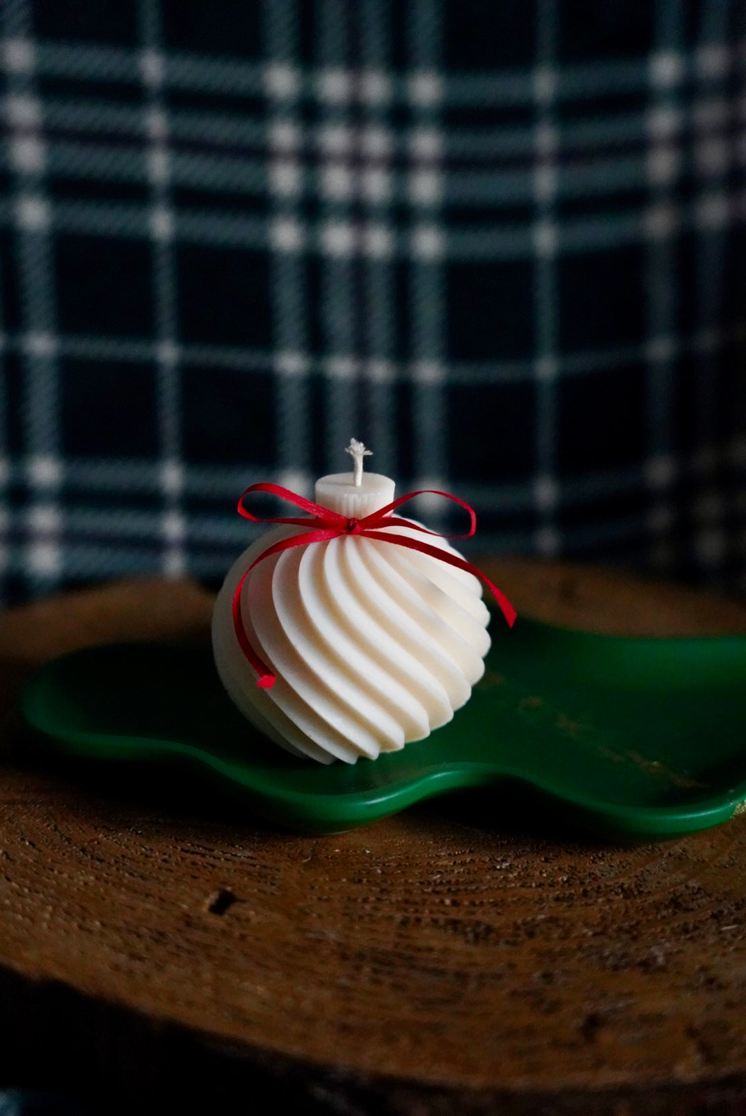 Bougie Boule de Noël - Cire d'Olive