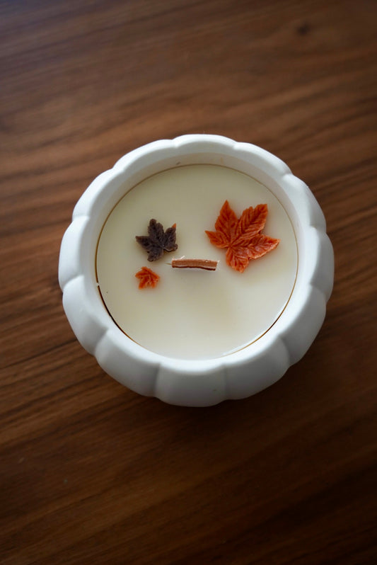 Bougie Citrouille enchantée - Cire d'olive