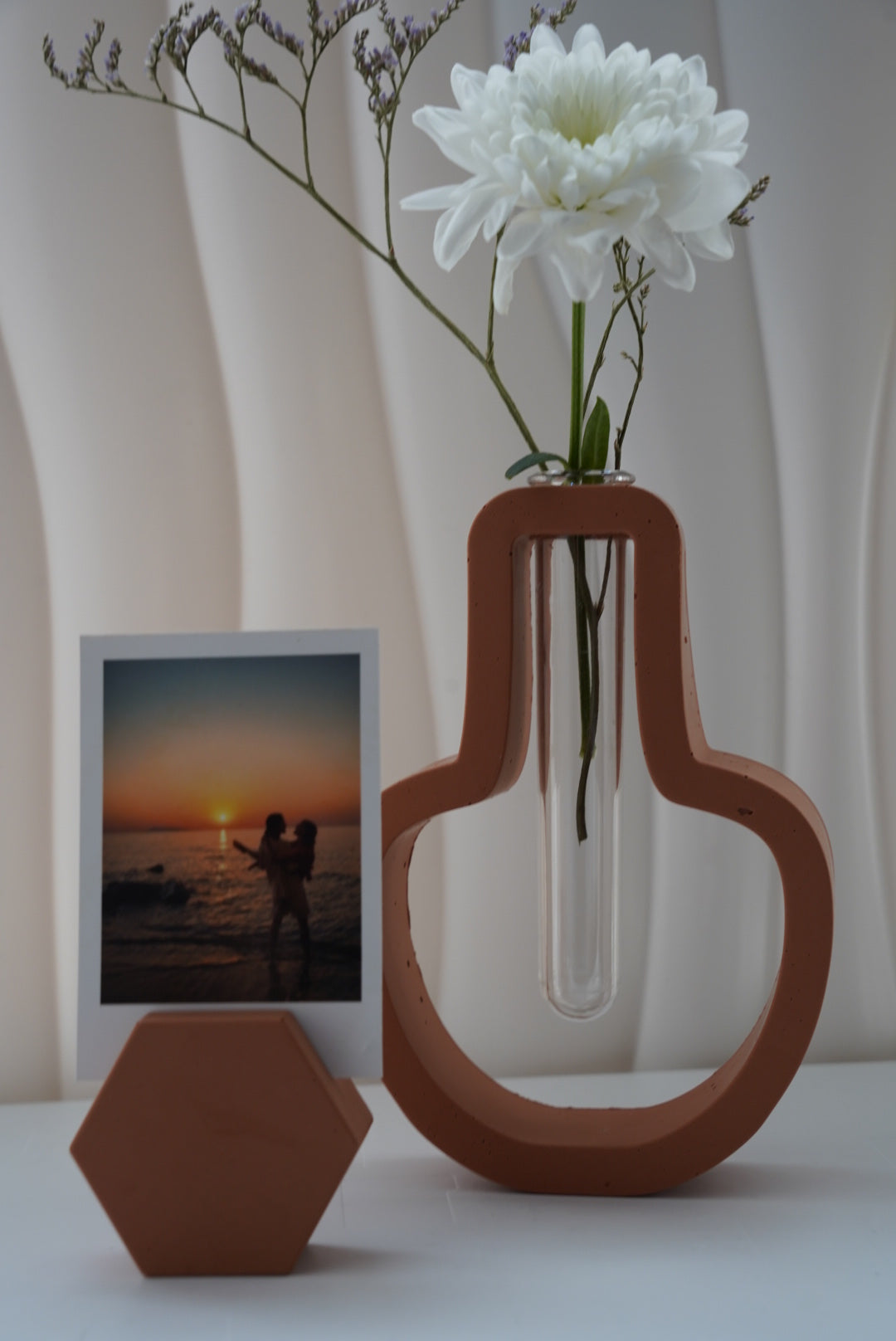 Porte-photo/carte Jasper - Jesmonite