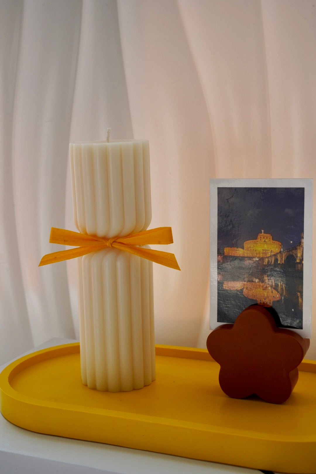 Bougeoir/ vide-poche Naia - Jesmonite