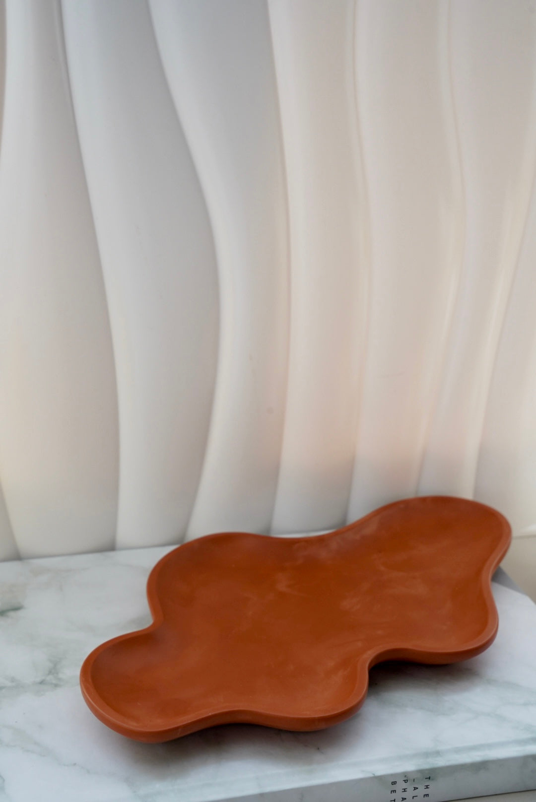 Vide-poche/Bougeoir Aigue douce - Jesmonite