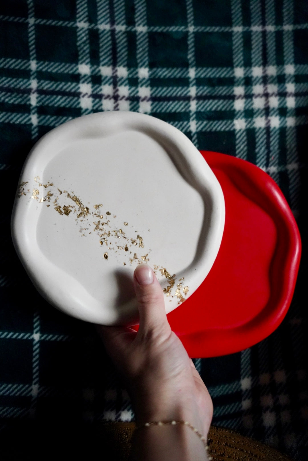 Bougeoir/vide-poche Nyx - Jesmonite