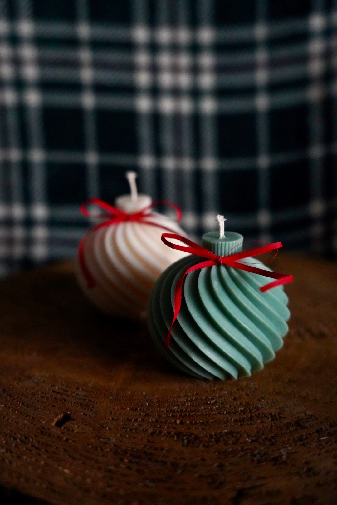 Bougie Boule de Noël - Cire d'Olive