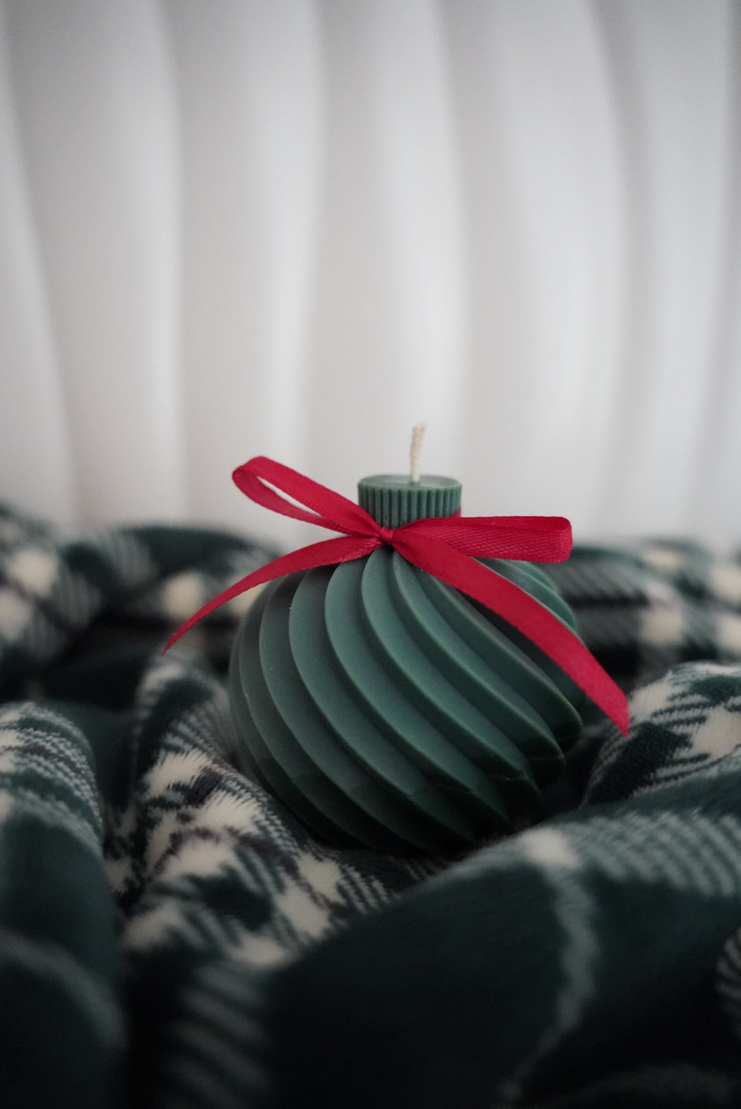 Bougie Boule de Noël - Cire d'Olive