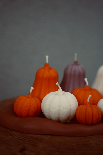 Trio de Bougies Citrouilles - Cire d'olive