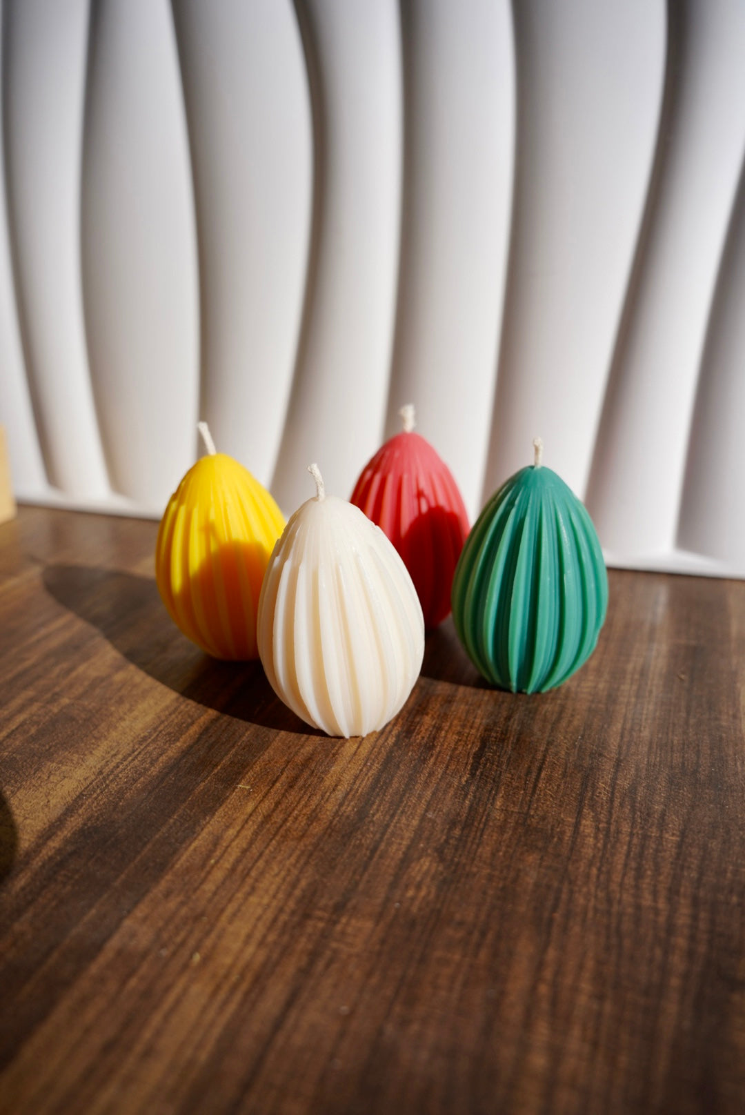 Bougie Oeuf Soleil - Cire d'Olive