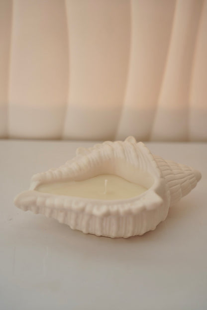 Bougie Oréade - Jesmonite et Core d’olive