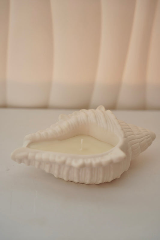 Bougie Oréade - Jesmonite et Core d’olive