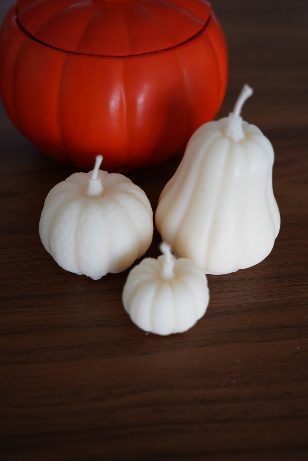 Trio de Bougies Citrouilles - Cire d'olive