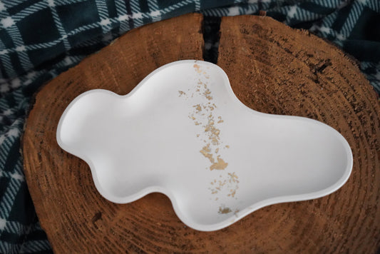 Vide-poche/Bougeoir Aigue douce - Jesmonite