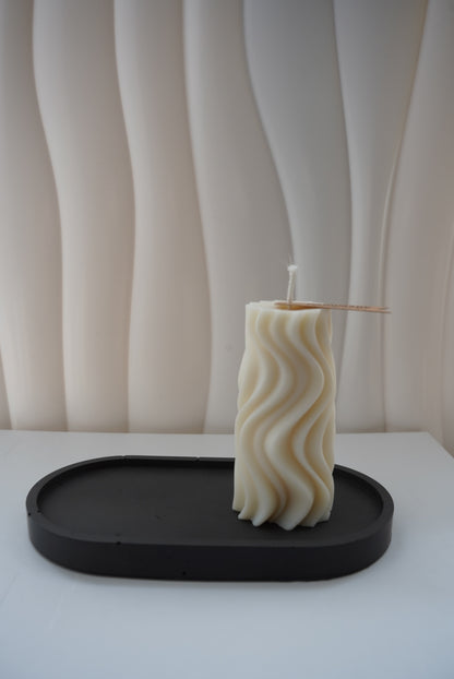 Bougeoir/ vide-poche Naia - Jesmonite