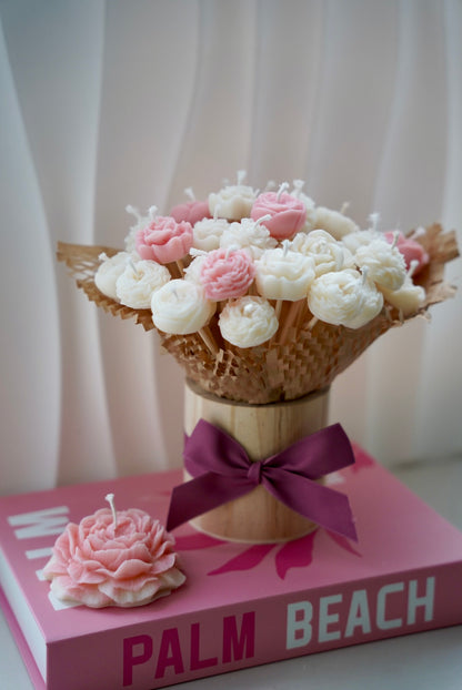 Bouquet de lumière rose x Mama