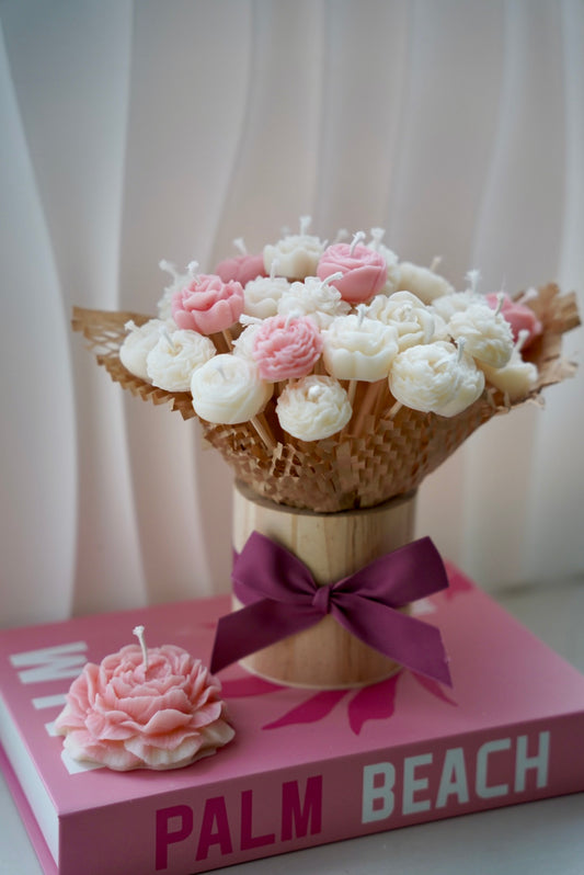 Bouquet de lumière rose x Mama