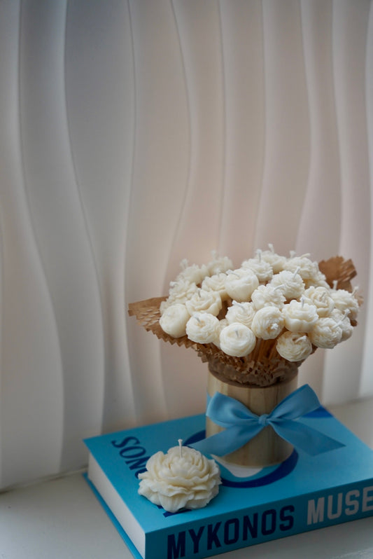 Bouquet de lumière bleu x Mama
