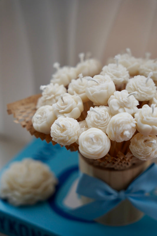 Bouquet de lumière bleu x Mama
