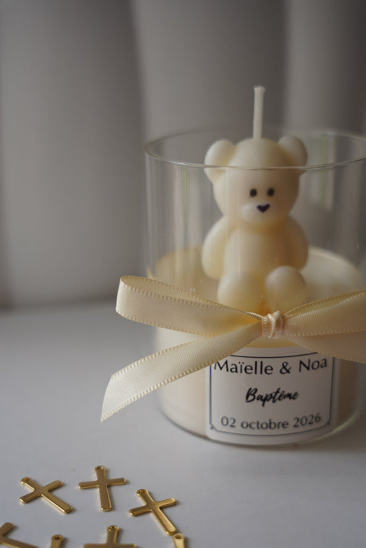 Ma bougie Ourson personnalisée