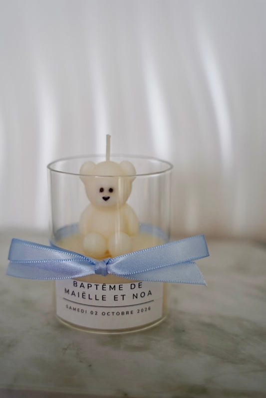 Ma bougie Ourson personnalisée