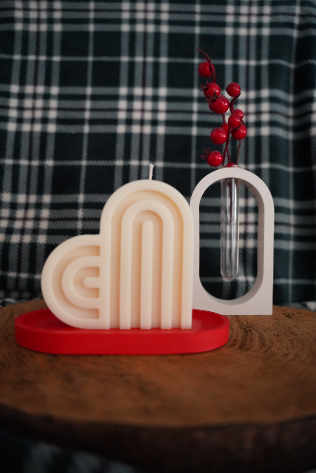 Bougeoir/ vide-poche Naia - Jesmonite