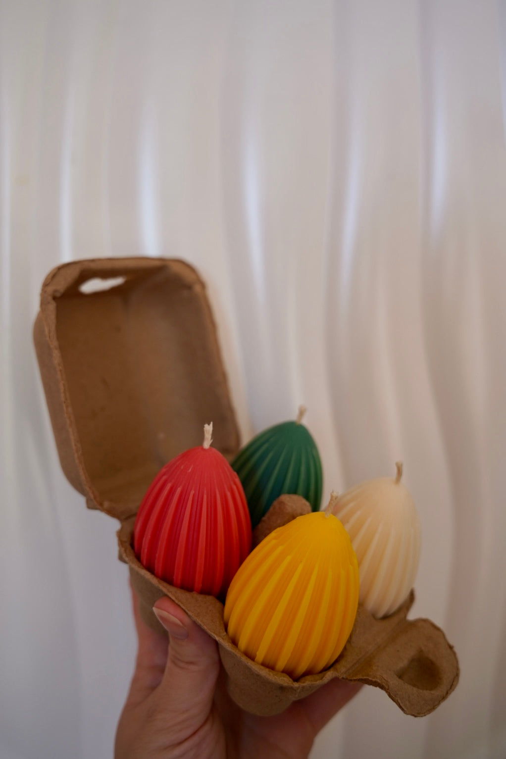 Bougie Oeuf Soleil - Cire d'Olive